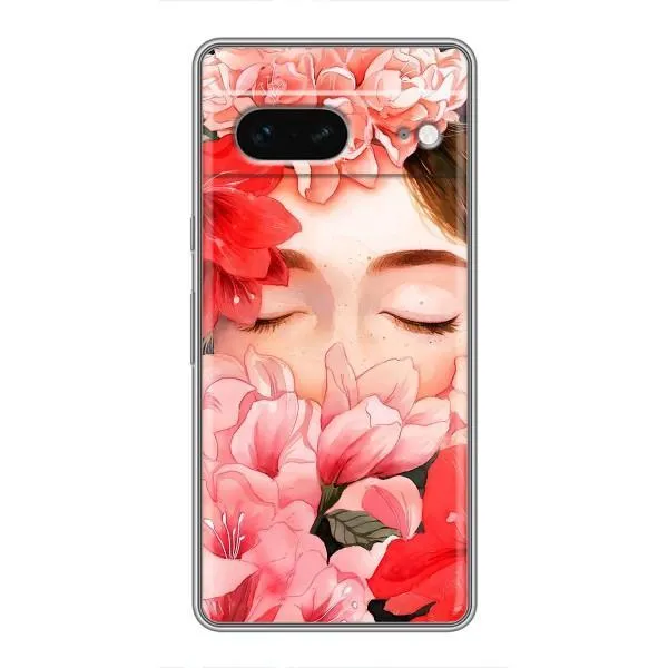 Чехол с принтом «Глаза в цветах» для Google Pixel 7