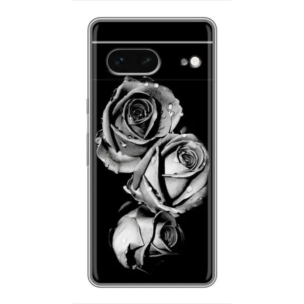 Чехол с принтом «Черная роза» для Google Pixel 7