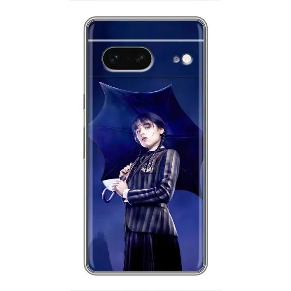 Чехол с принтом «Уэнздей с зонтом» для Google Pixel 7 Чехол с принтом «Уэнздей с зонтом» для Google Pixel 7