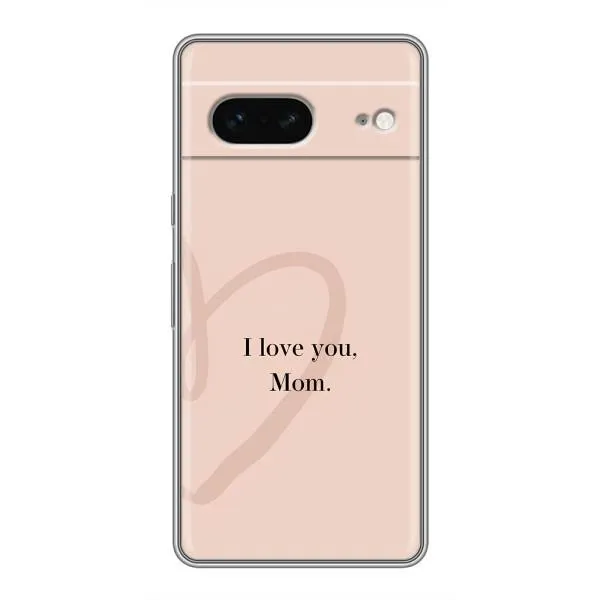 Чехол с принтом «Сердце маме» для Google Pixel 7 Чехол с принтом «Сердце маме» для Google Pixel 7