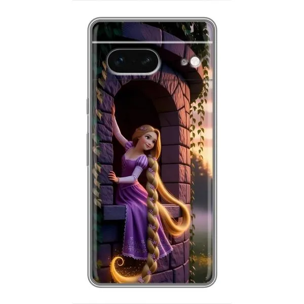 Чехол с принтом «Рапунцель на башне» для Google Pixel 7 Чехол с принтом «Рапунцель на башне» для Google Pixel 7