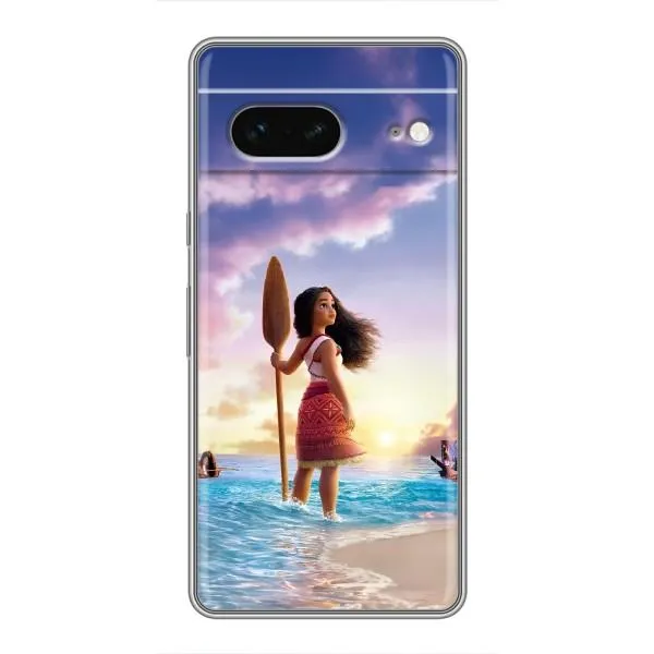 Чехол с принтом «Моана с веслом» для Google Pixel 7 Чехол с принтом «Моана с веслом» для Google Pixel 7