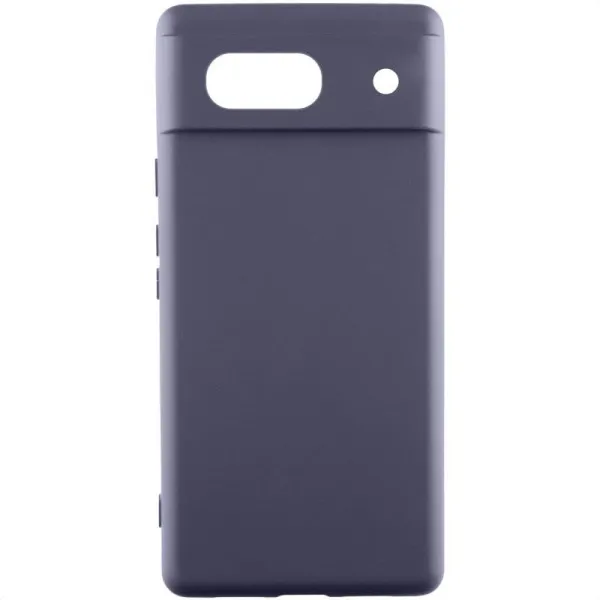 Чехол Silicone Cover Lakshmi Full Camera (AAA) для Google Pixel 7a — Серый — фото 1
