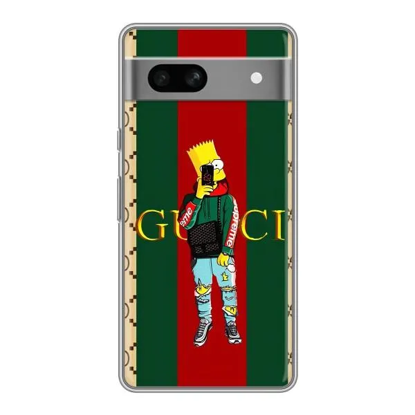 Чехол с принтом «Барт ГУЧЧИ» для Google Pixel 7A Чехол с принтом «Барт ГУЧЧИ» для Google Pixel 7A