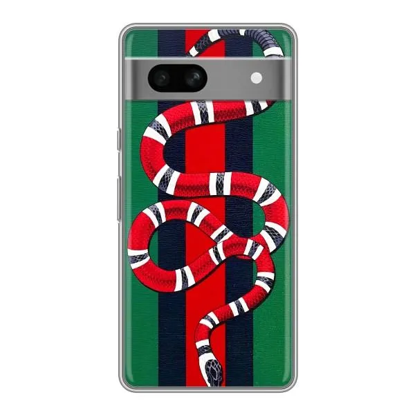 Чехол с принтом «Gucci змия» для Google Pixel 7A Чехол с принтом «Gucci змия» для Google Pixel 7A