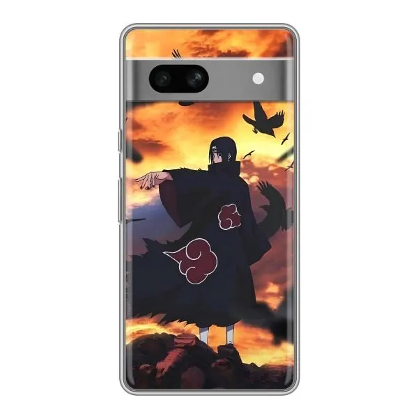 Чехол с принтом «Итачи с воронами» для Google Pixel 7A Чехол с принтом «Итачи с воронами» для Google Pixel 7A