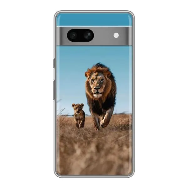 Чехол с принтом «Мусафа и Симба» для Google Pixel 7A