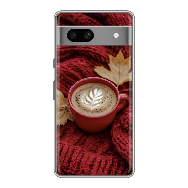 Чехол с принтом «Кофе на пледе» для Google Pixel 7A Чехол с принтом «Кофе на пледе» для Google Pixel 7A