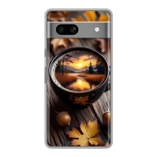 Чехол с принтом «Темный кофе» для Google Pixel 7A Чехол с принтом «Темный кофе» для Google Pixel 7A