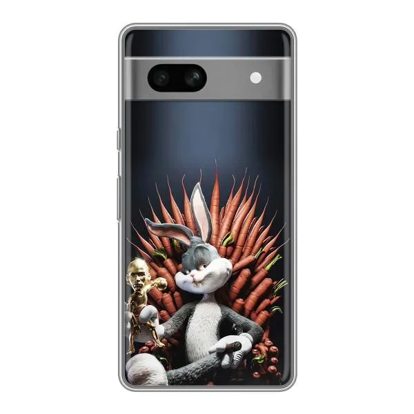 Чехол с принтом «Король Кролик» для Google Pixel 7A Чехол с принтом «Король Кролик» для Google Pixel 7A