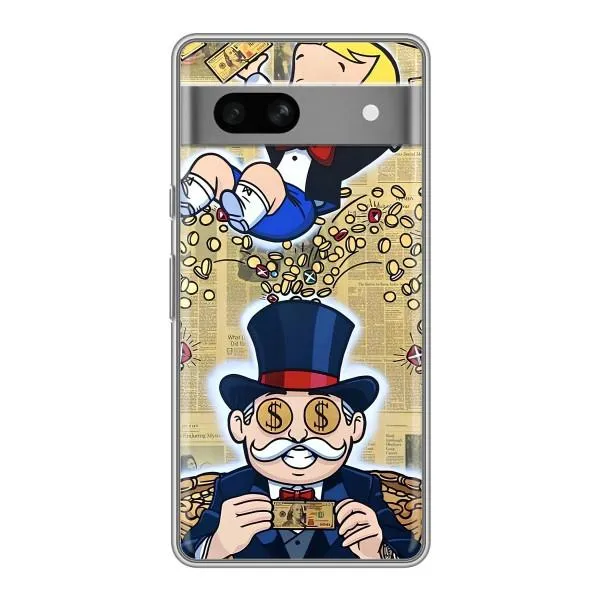 Чехол с принтом «Монополия Мен» для Google Pixel 7A Чехол с принтом «Монополия Мен» для Google Pixel 7A