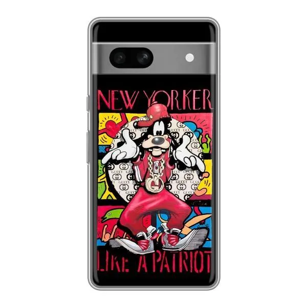 Чехол с принтом «Мультяшный Волк» для Google Pixel 7A Чехол с принтом «Мультяшный Волк» для Google Pixel 7A