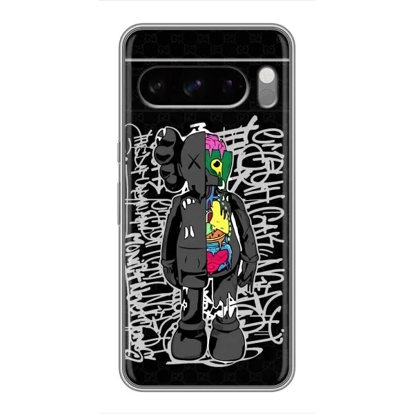 Чехол с принтом «Стиль Bearbrick» для Google Pixel 8 Pro