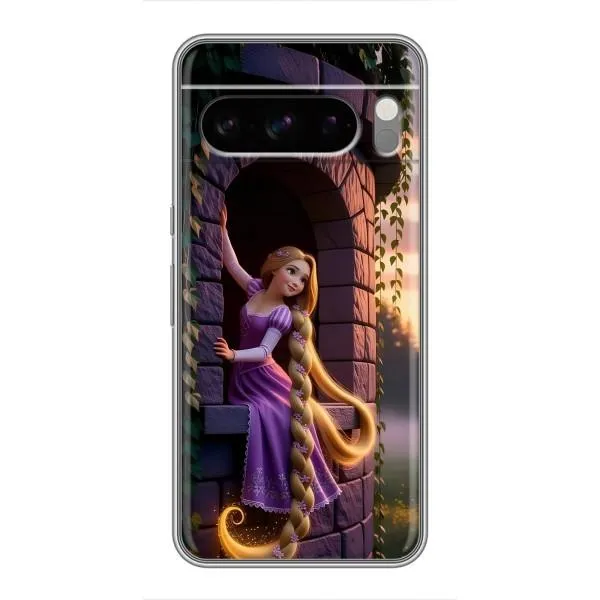 Чехол с принтом «Рапунцель на башне» для Google Pixel 8 Pro Чехол с принтом «Рапунцель на башне» для Google Pixel 8 Pro