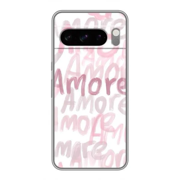 Чехол с принтом «Аморе любовь» для Google Pixel 8 Pro