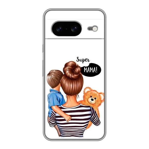 Чехол с принтом «Мама с сыном» для Google Pixel 8
