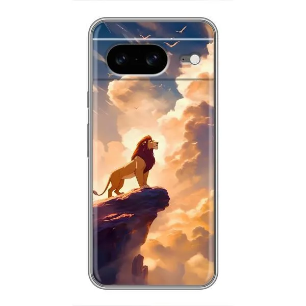 Чехол с принтом «Симба на скале» для Google Pixel 8