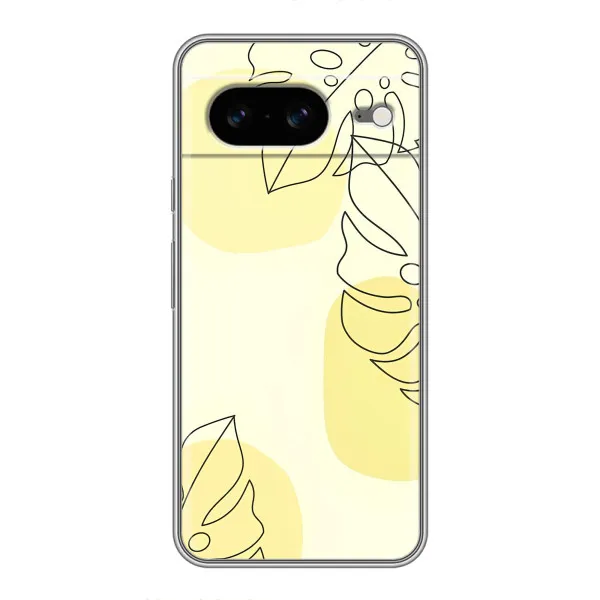 Чехол с принтом «Желтая монстера арт» для Google Pixel 8