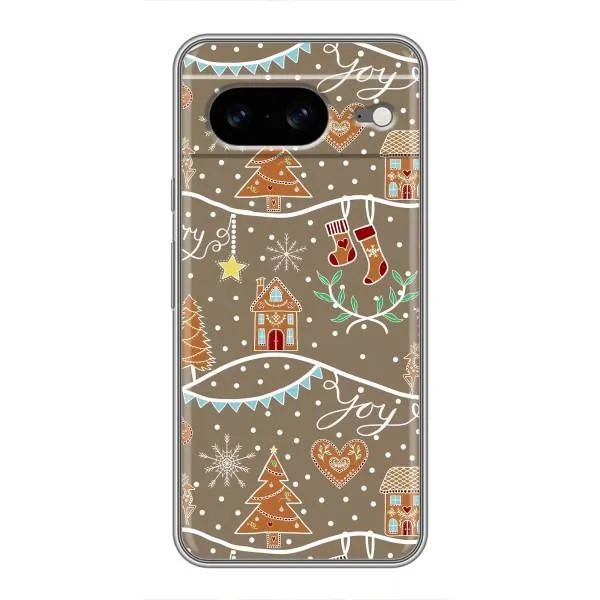 Чехол с принтом «Новогодние пряники» для Google Pixel 8 Чехол с принтом «Новогодние пряники» для Google Pixel 8