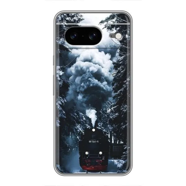 Чехол с принтом «Зимний поезд» для Google Pixel 8 Чехол с принтом «Зимний поезд» для Google Pixel 8