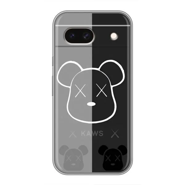 Чехол с принтом «БеарБрик глаза» для Google Pixel 8A