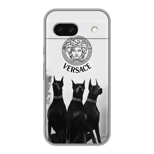 Чехол с принтом «Доберман Версаче» для Google Pixel 8A