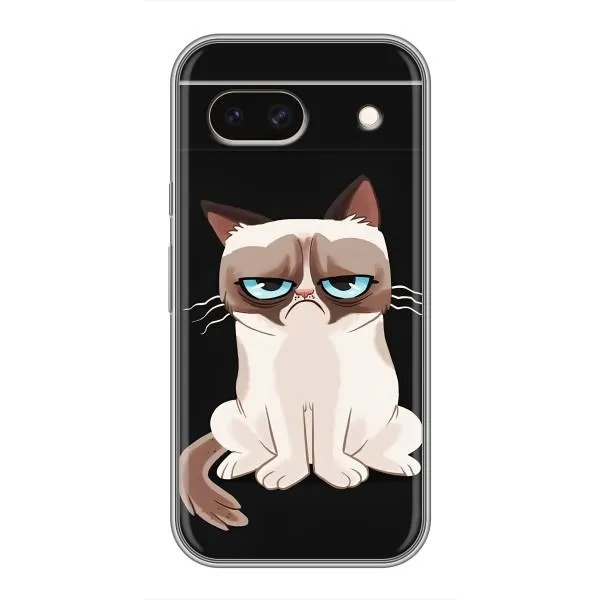 Чехол с принтом «Грустный кот» для Google Pixel 8A