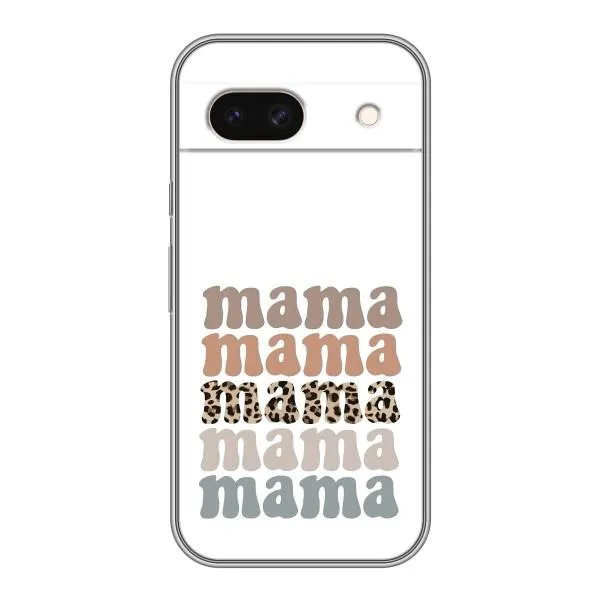 Чехол с принтом «Текстовый коллаж мама» для Google Pixel 8A Чехол с принтом «Текстовый коллаж мама» для Google Pixel 8A