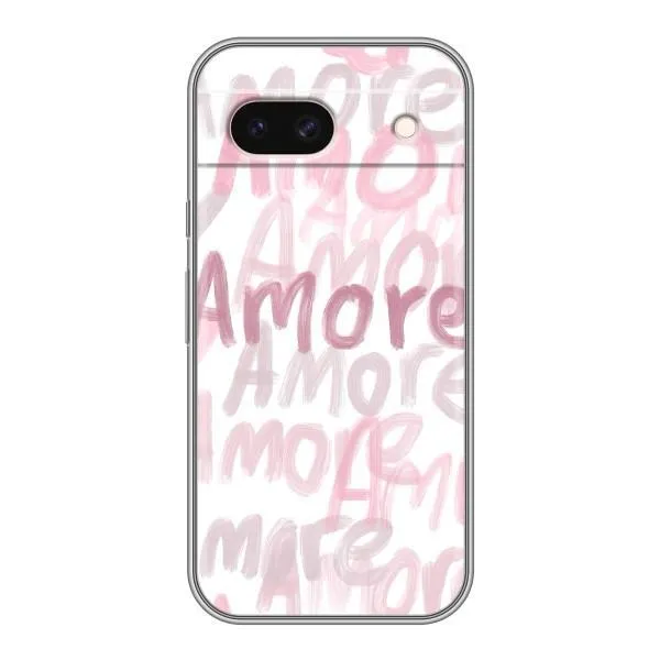 Чехол с принтом «Аморе любовь» для Google Pixel 8A Чехол с принтом «Аморе любовь» для Google Pixel 8A
