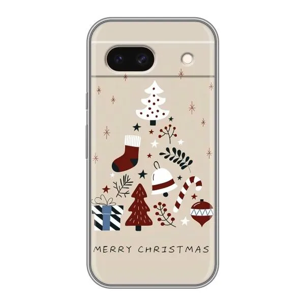 Чехол с принтом «Merry Christmas» для Google Pixel 8A Чехол с принтом «Merry Christmas» для Google Pixel 8A