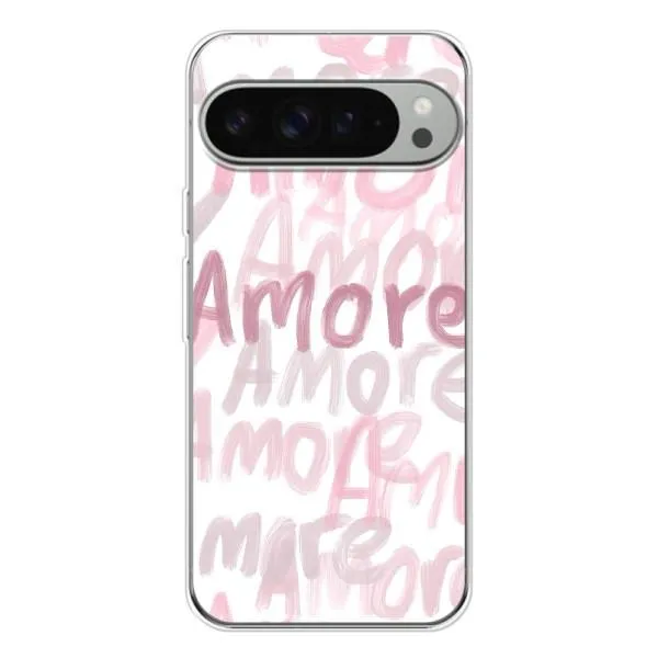 Чехол с принтом «Аморе любовь» для Google Pixel 9 Pro XL