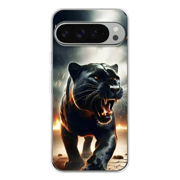 Чехол с принтом «Черная пантера» для Google Pixel 9 Pro XL