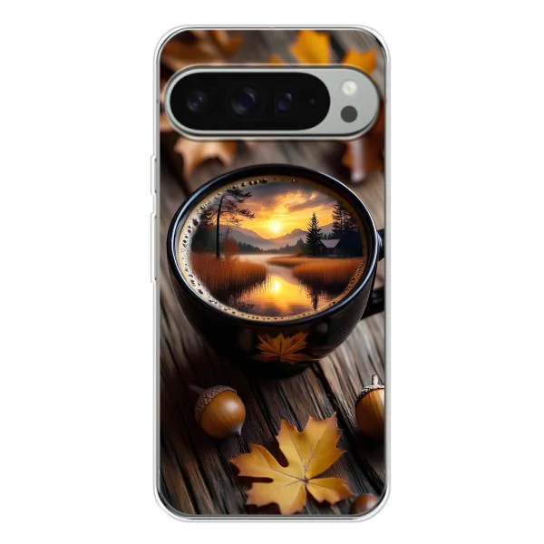 Чехол с принтом «Темный кофе» для Google Pixel 9 Pro XL