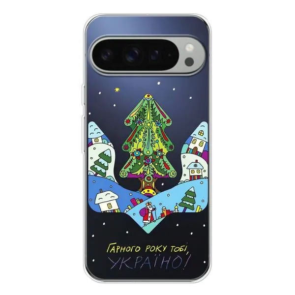Чехол с принтом «Рождественский герб» для Google Pixel 9 Pro XL Чехол с принтом «Рождественский герб» для Google Pixel 9 Pro XL