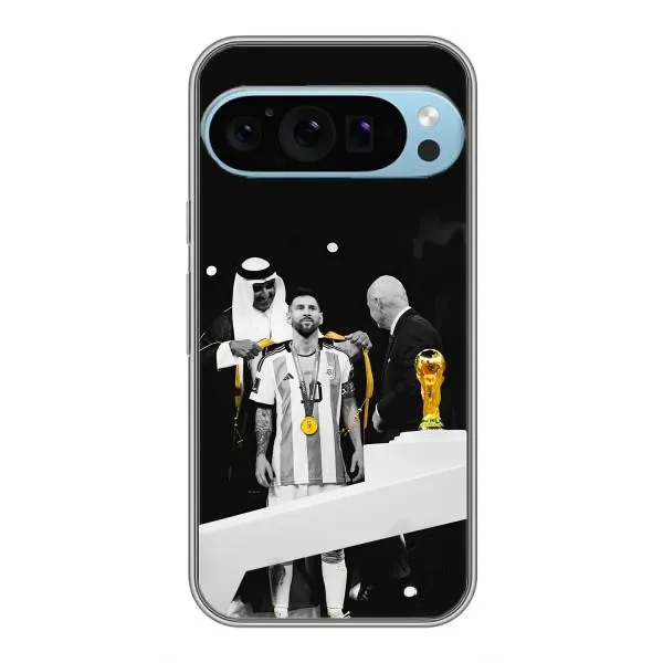Чехол с принтом «Месси в накидке» для Google Pixel 9 Pro Чехол с принтом «Месси в накидке» для Google Pixel 9 Pro