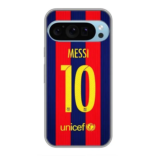 Чехол с принтом «Messi Barca 10» для Google Pixel 9 Pro
