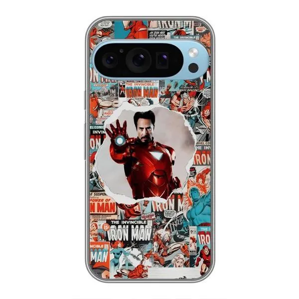 Чехол с принтом «Айронмен» для Google Pixel 9 Pro