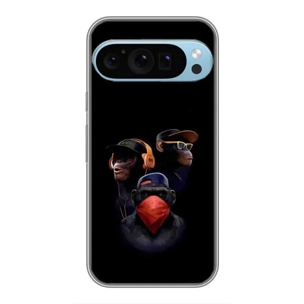 Чехол с принтом «Три обезьяны» для Google Pixel 9 Pro Чехол с принтом «Три обезьяны» для Google Pixel 9 Pro