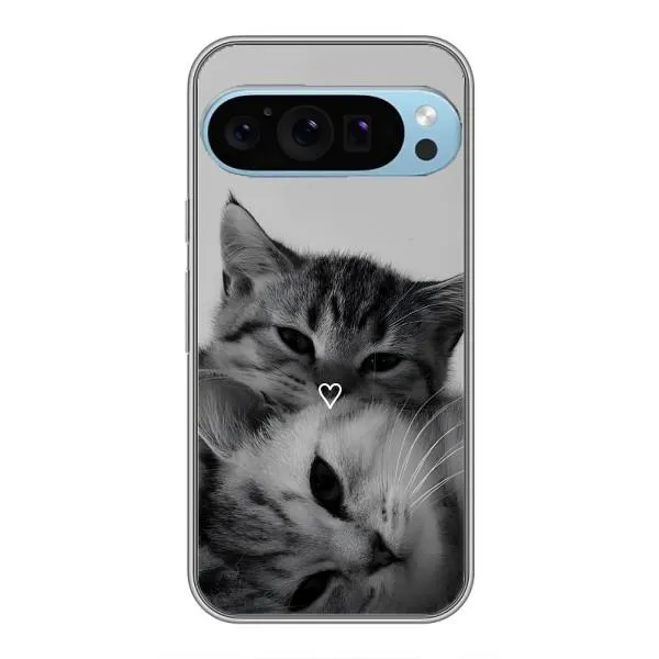 Чехол с принтом «Пара котов» для Google Pixel 9 Pro Чехол с принтом «Пара котов» для Google Pixel 9 Pro
