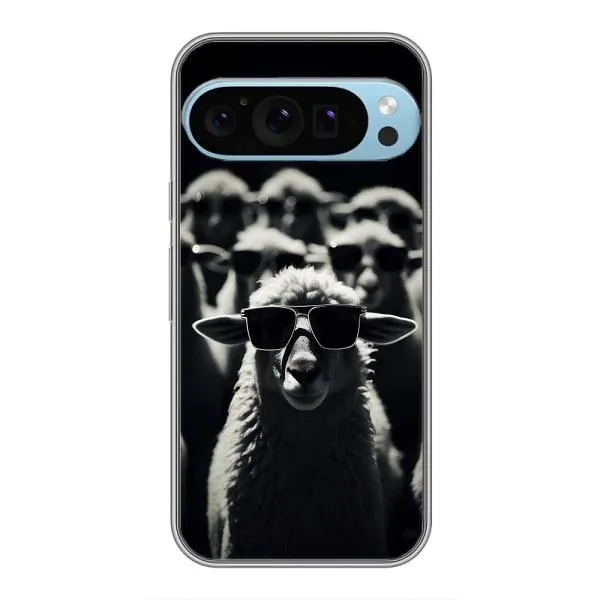 Чехол с принтом «Овечка в очках» для Google Pixel 9 Pro