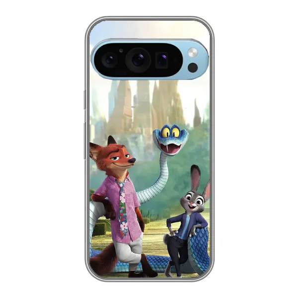 Чехол с принтом «Герои мультфильма Зверополис» для Google Pixel 9 Pro