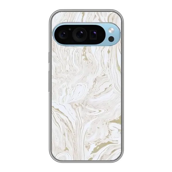 Чехол с принтом «Белый мрамор» для Google Pixel 9 Pro
