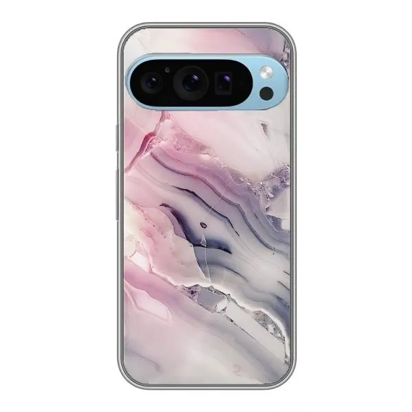 Чехол с принтом «Пурпурный Мрамор» для Google Pixel 9 Pro