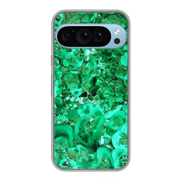 Чехол с принтом «Салатный Мрамор» для Google Pixel 9 Pro