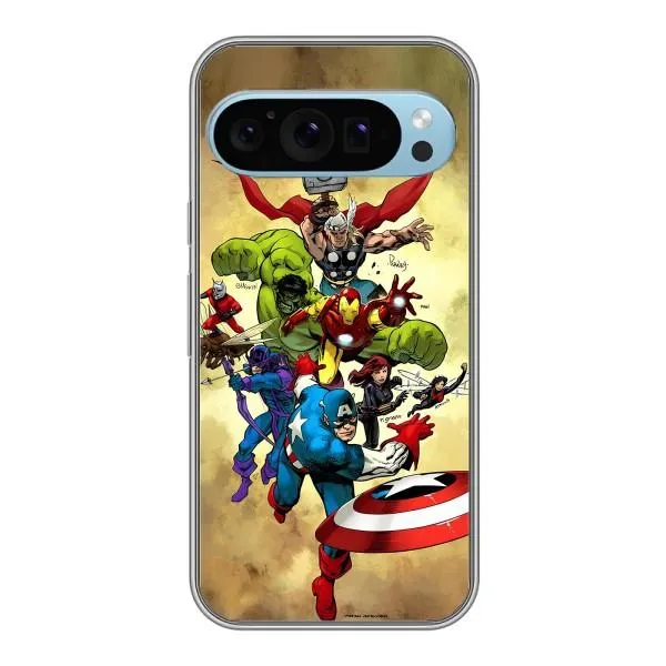 Чехол с принтом «Герои Марвел» для Google Pixel 9 Чехол с принтом «Герои Марвел» для Google Pixel 9