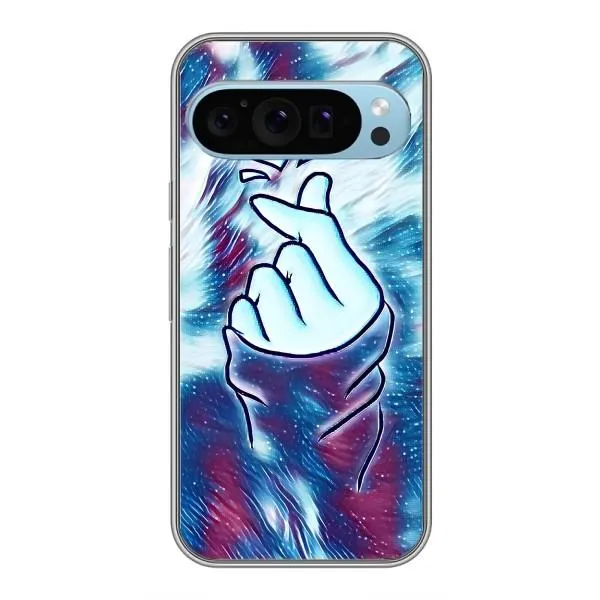 Чехол с принтом «Радужное сердце» для Google Pixel 9 Чехол с принтом «Радужное сердце» для Google Pixel 9