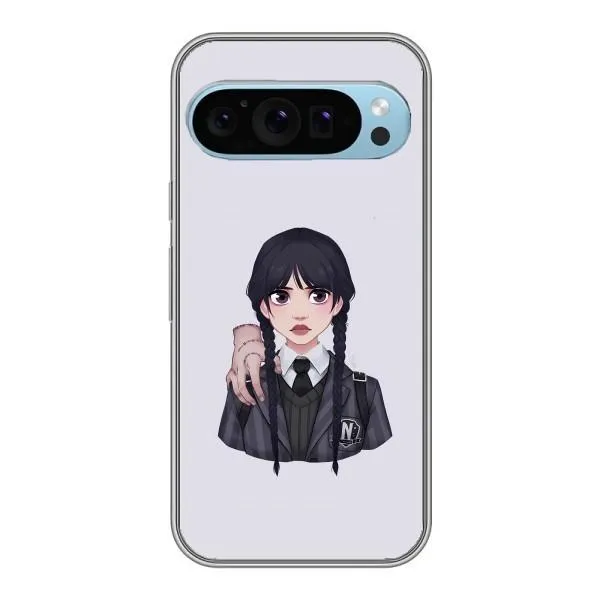 Чехол с принтом «Уэнздей и Вещь» для Google Pixel 9