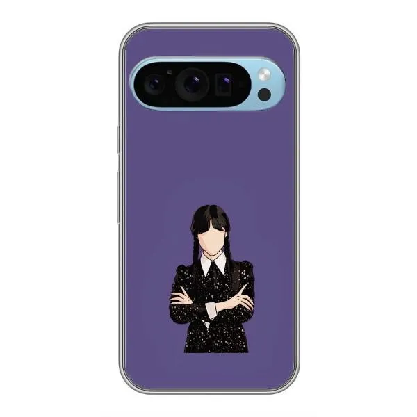 Чехол с принтом «Уэнздей в черном» для Google Pixel 9