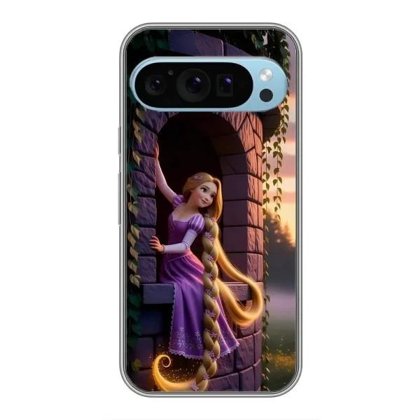Чехол с принтом «Рапунцель на башне» для Google Pixel 9 Чехол с принтом «Рапунцель на башне» для Google Pixel 9