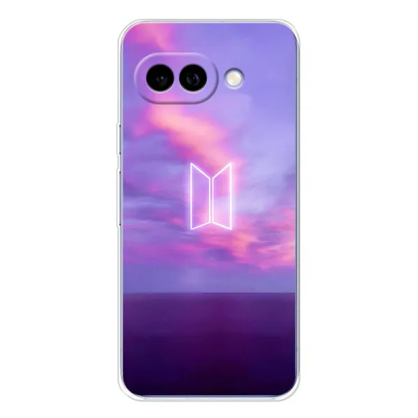 Чехол с принтом «BTS логотип» для Google Pixel 9A Чехол с принтом «BTS логотип» для Google Pixel 9A